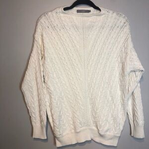 B. Young Niki Pullover Cable Knit Oversized Sweater, size XS